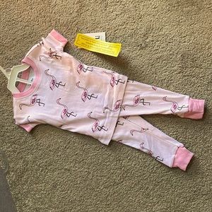 Flamingo baby girl pajamas -12 months